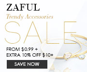 Zaful Trendy Accessories Sale Up to 70% OFF+ Extra 10% OFF $10+ promotion